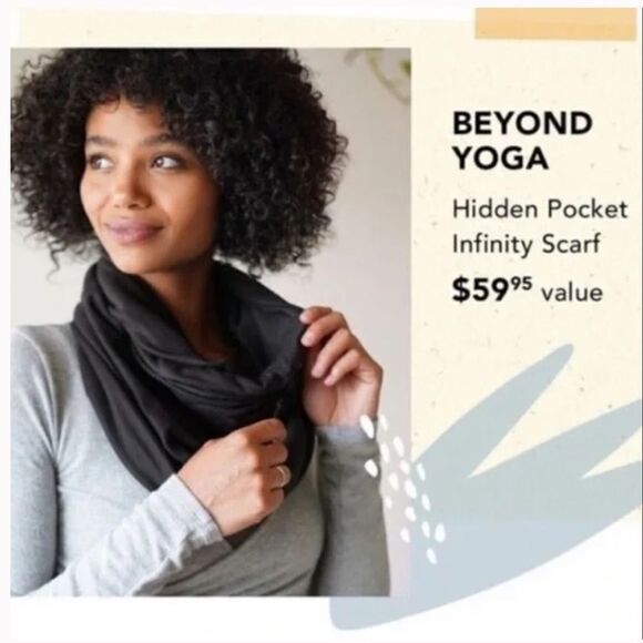 🎉HOST PICK🎉‎ NWT Beyond Yoga Hidden Pocket Infinity Scarf - Picture 2 of 11